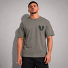 Inked - Wings T-Shirt Charcoal/Red
