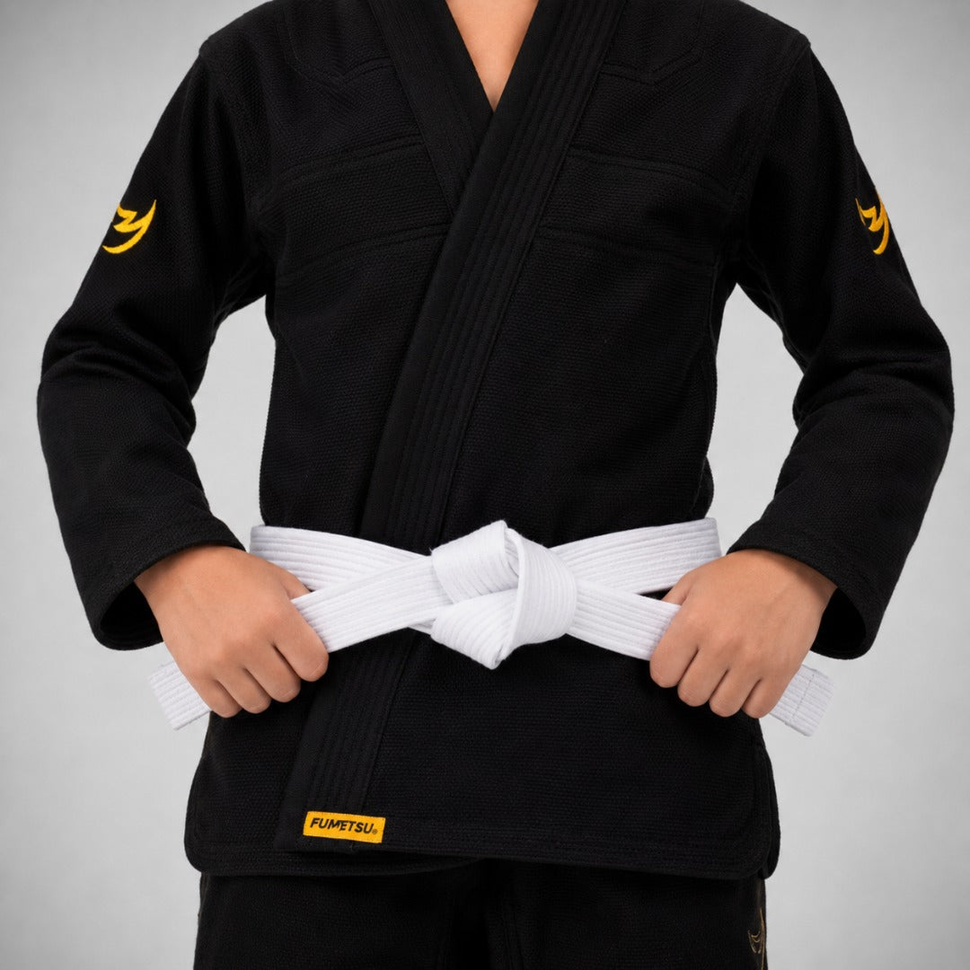 Kids Ghost V-Lite BJJ Gi Black/Yellow