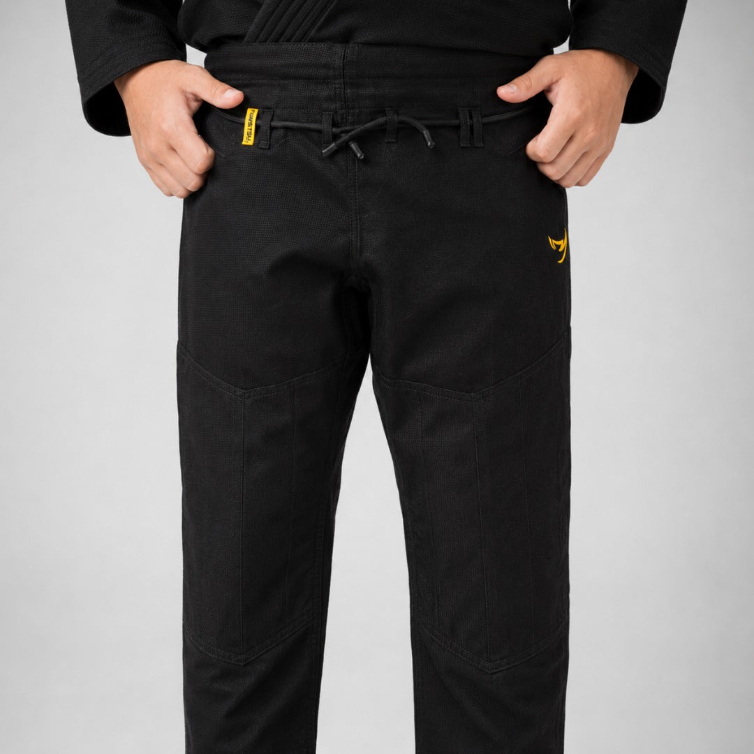 Kids Ghost V-Lite BJJ Gi Black/Yellow