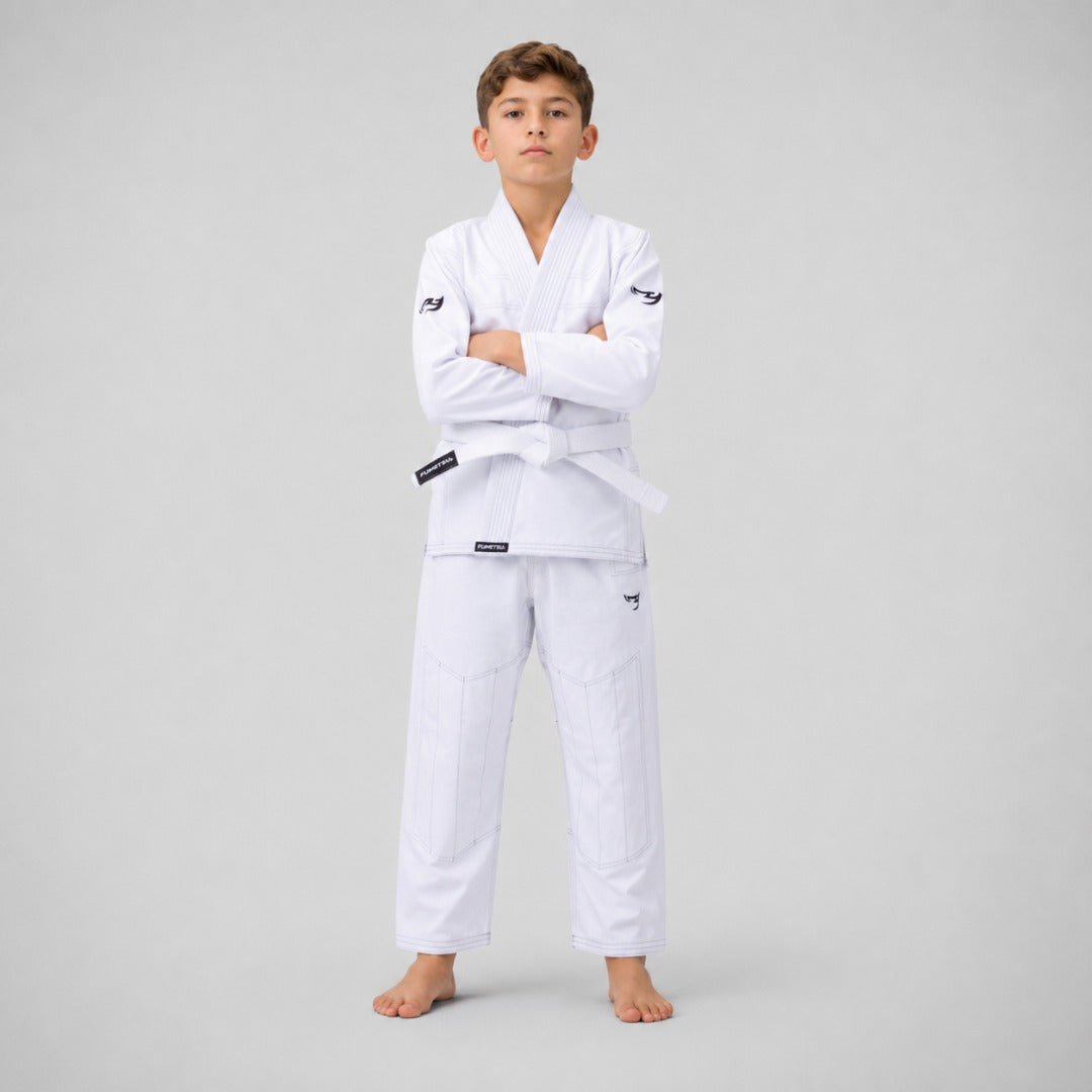 Kids Ghost V-Lite BJJ Gi White/Black