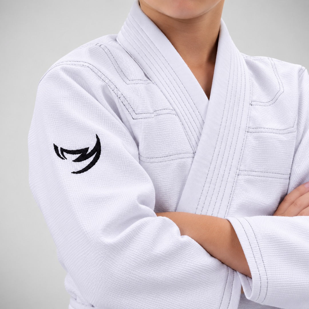 Kids Ghost V-Lite BJJ Gi White/Black