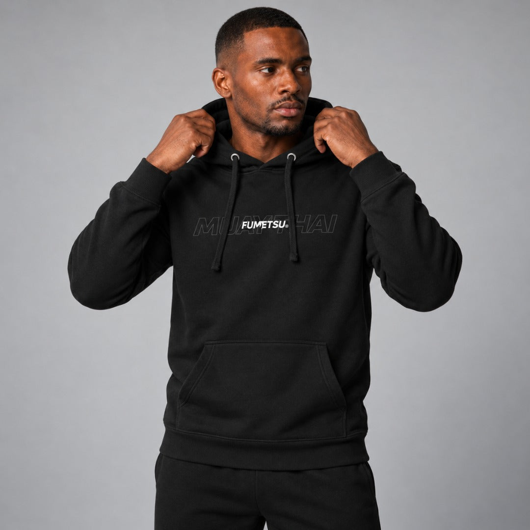 Muay Thai Discipline Hoodie Black Lifestyle 1