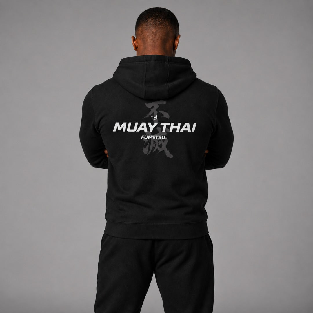 Muay Thai Discipline Hoodie Black Lifestyle 3