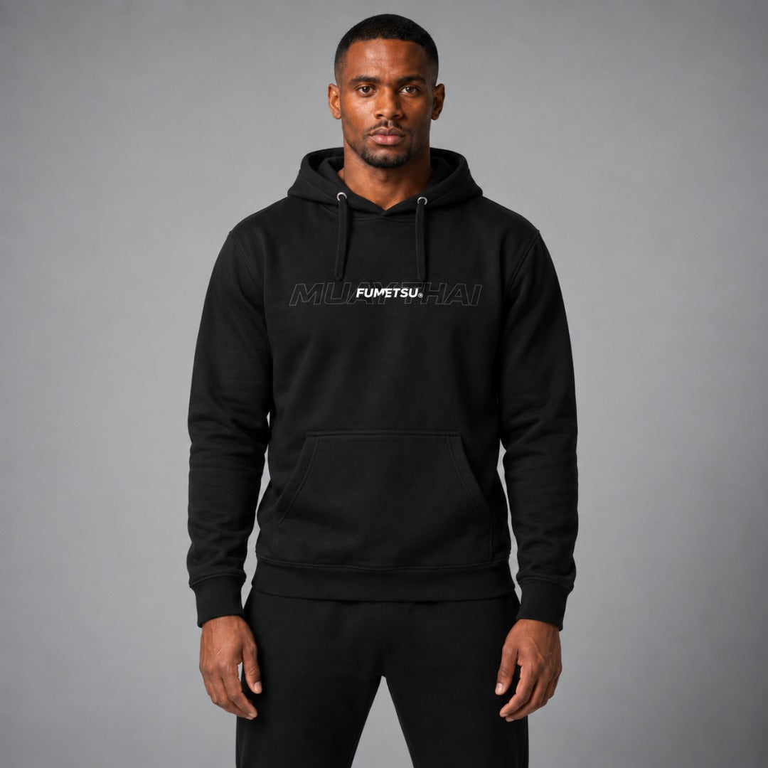 Muay Thai Discipline Hoodie Black Lifestyle 5