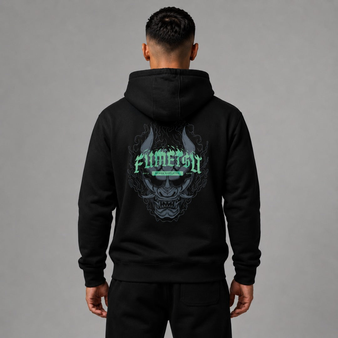 Oni Demon Hoodie Black/Blue