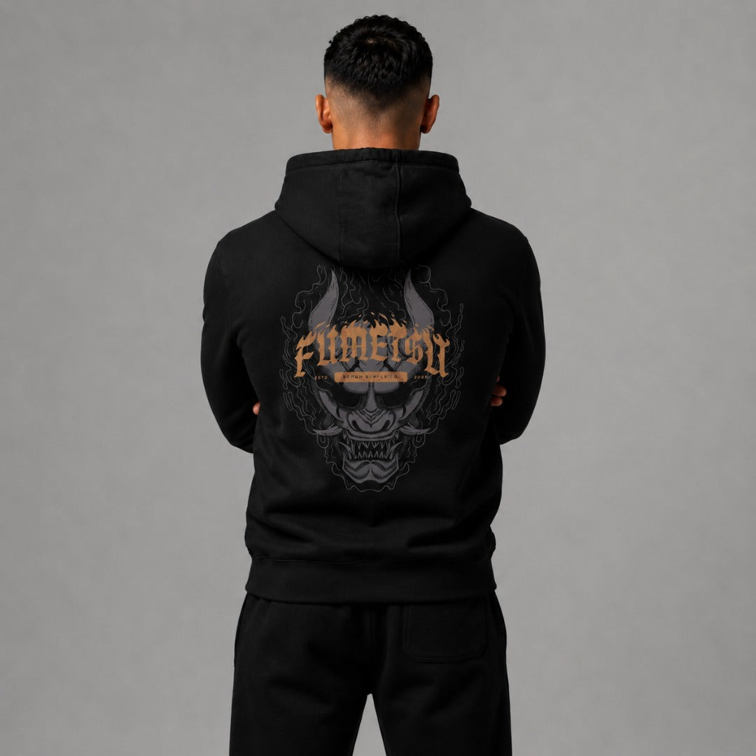 Oni Demon Hoodie Black