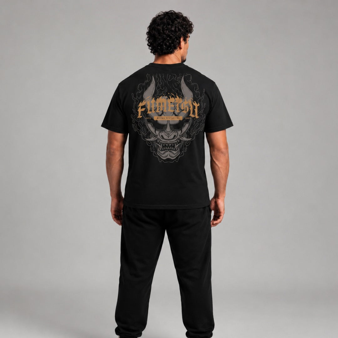 Oni Demon T-Shirt Black Lifestyle 2