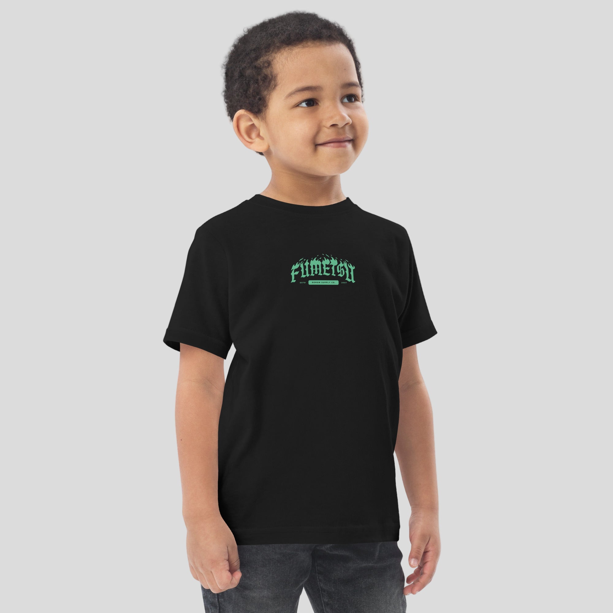 Oni Demon Toddler T-Shirt Black/Blue Lifestyle