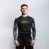 Oni Long Sleeve Rash Guard Black/Grey/Bronze