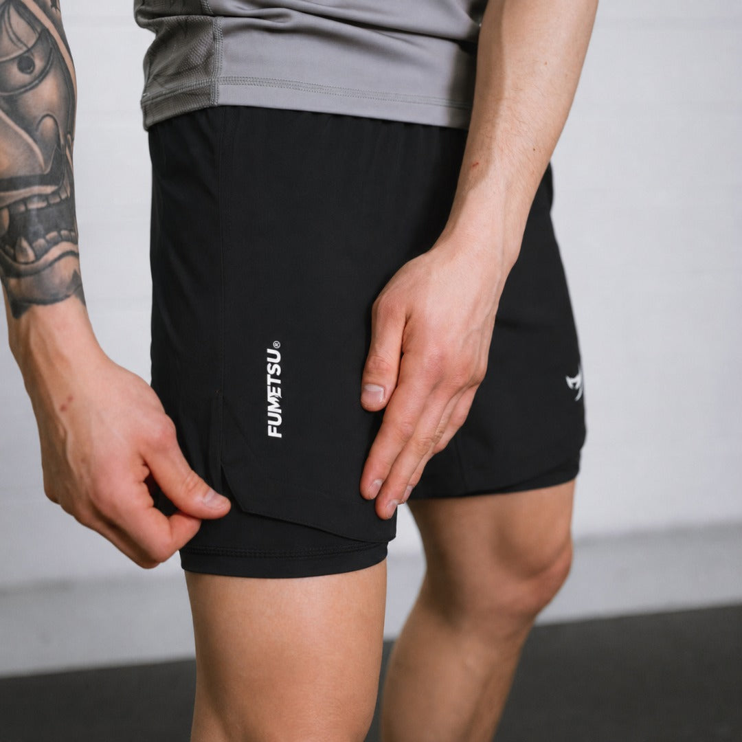 Origins Dual Layer Shorts Black