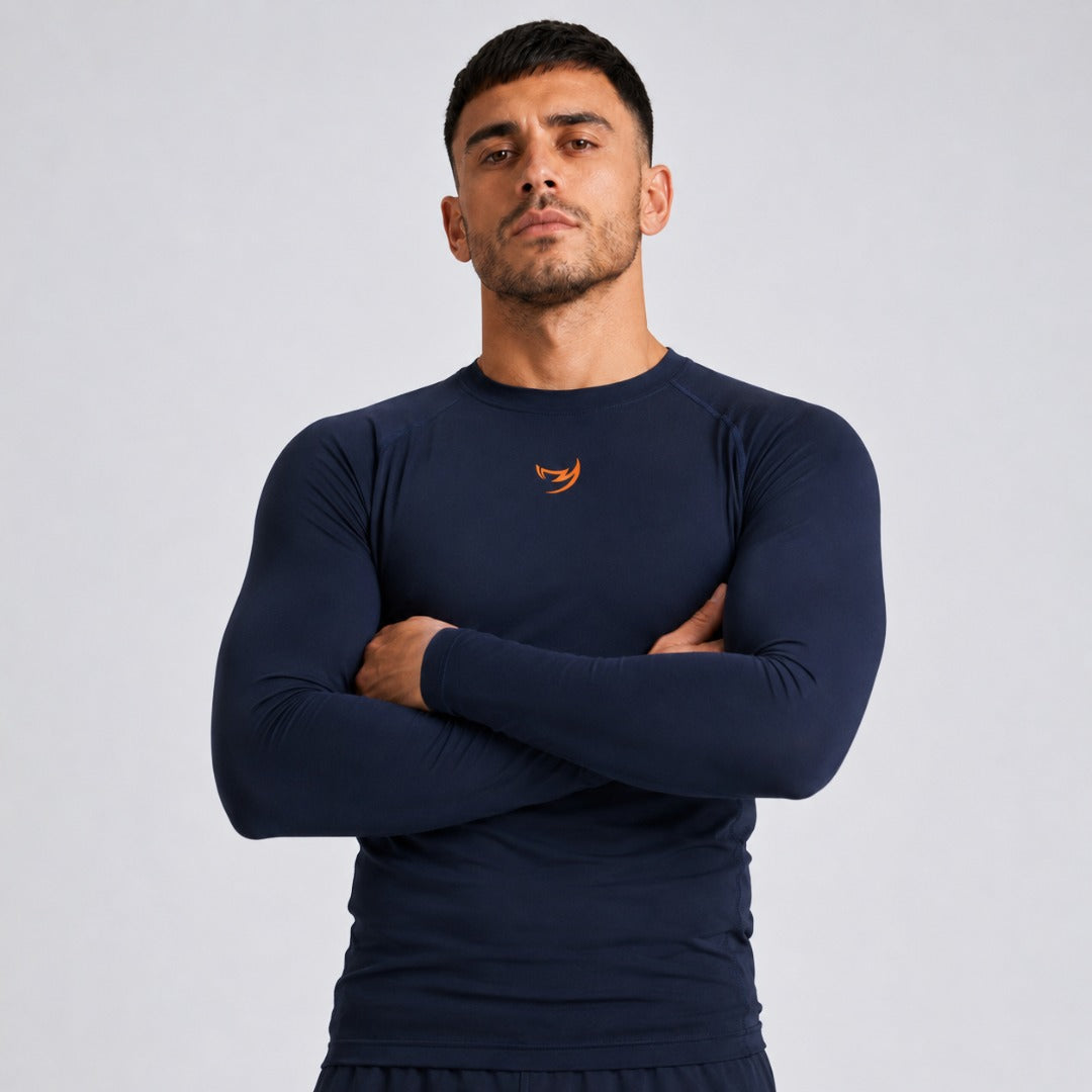 Origins Long Sleeve Rash Guard Navy