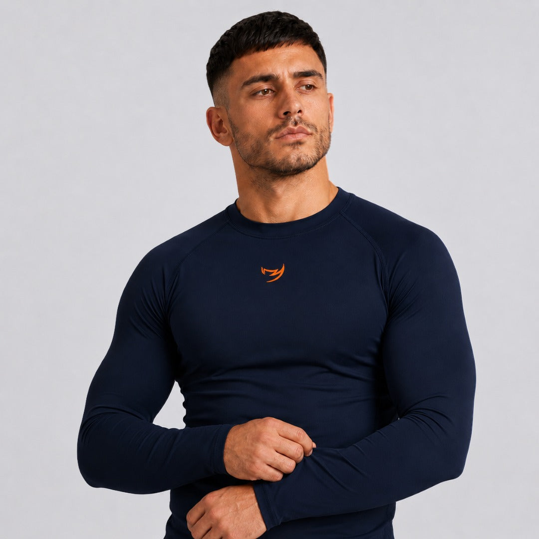 Origins Long Sleeve Rash Guard Navy