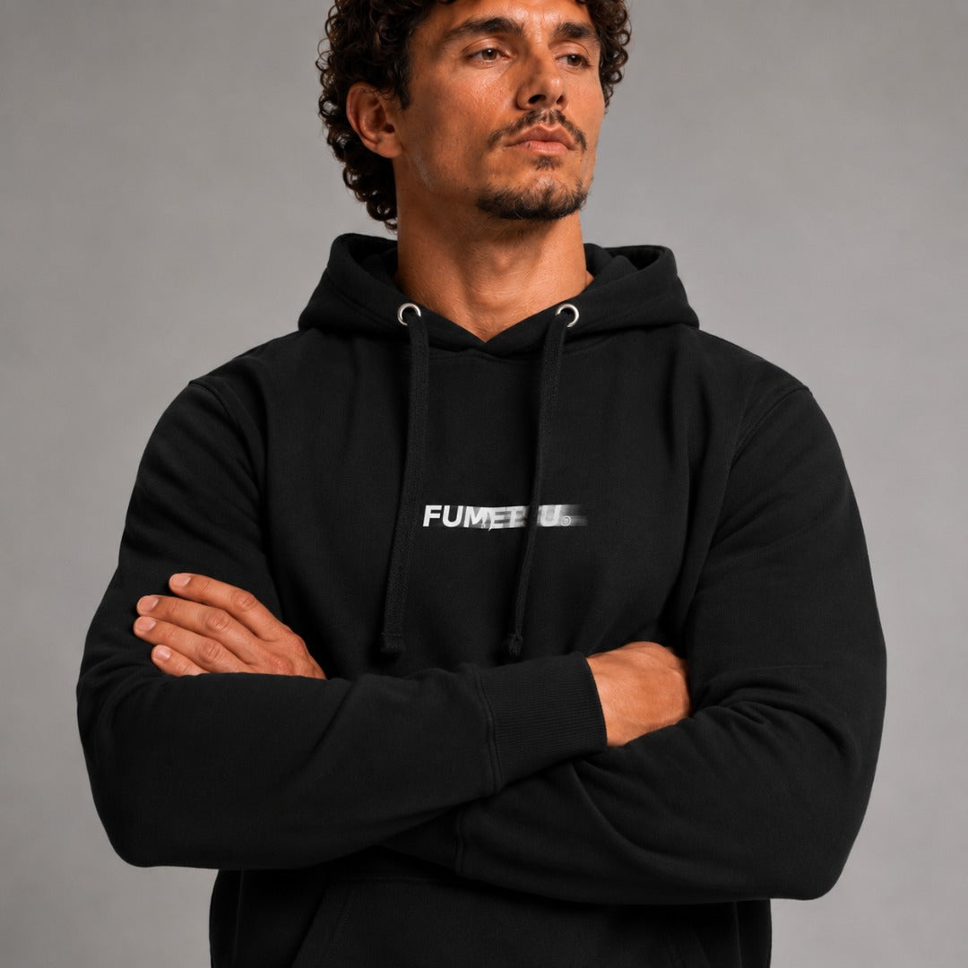 Signature Blur Hoodie Black