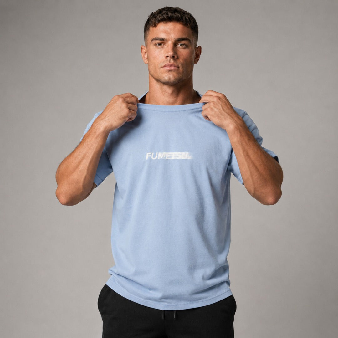 Signature Blur T-Shirt Light Blue