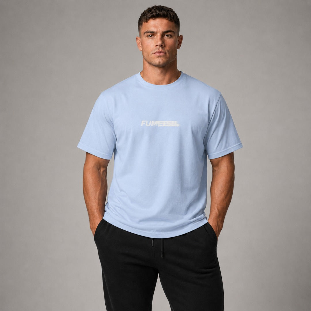 Signature Blur T-Shirt Light Blue
