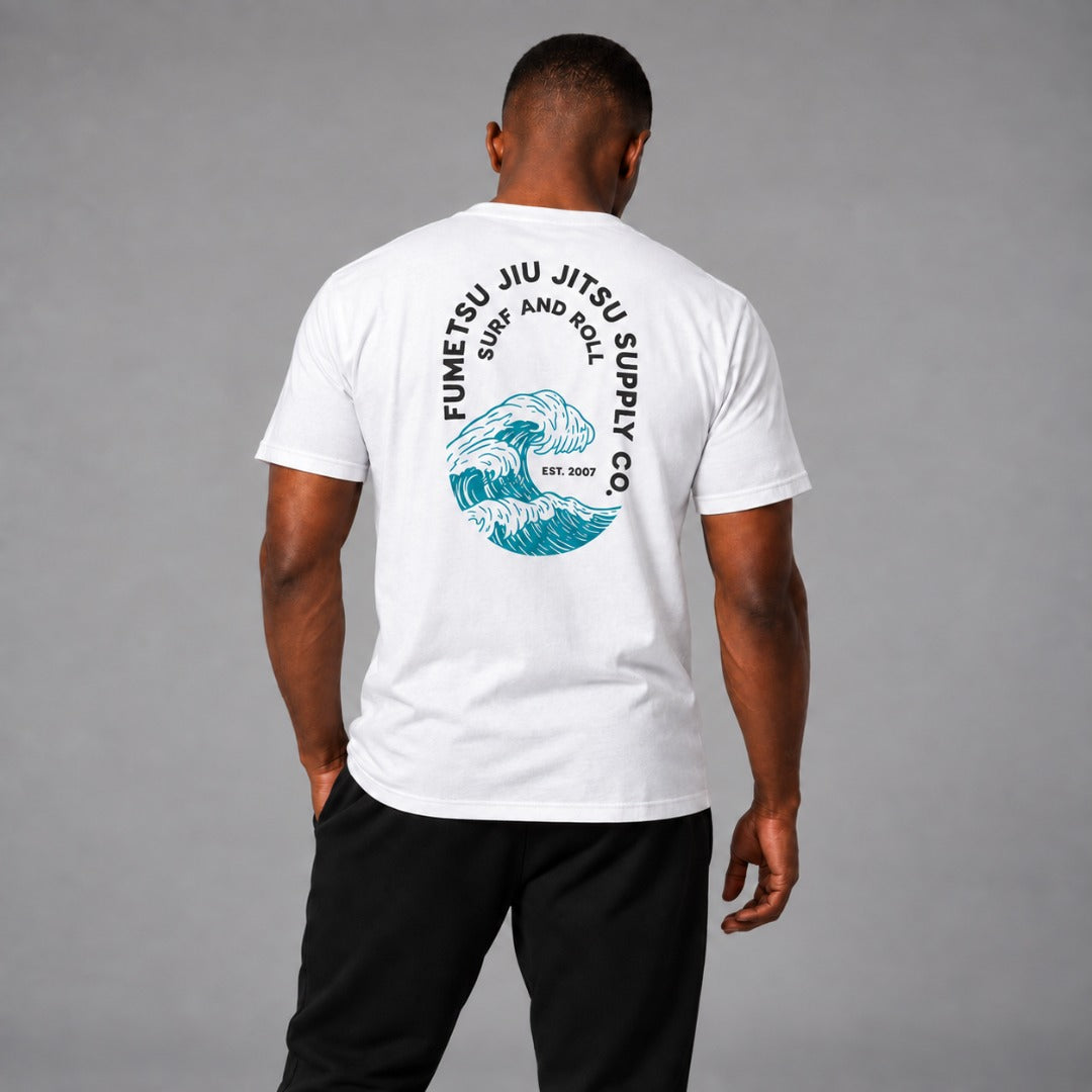 Surf and Roll T-Shirt White Photoshoot 3