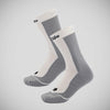 Weiß/graue Ghost-Socken im 2er-Pack