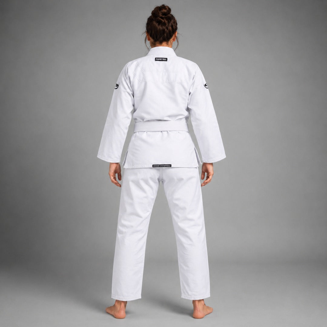 Kimono de JJB Ghost V-Lite blanc/noir pour femme