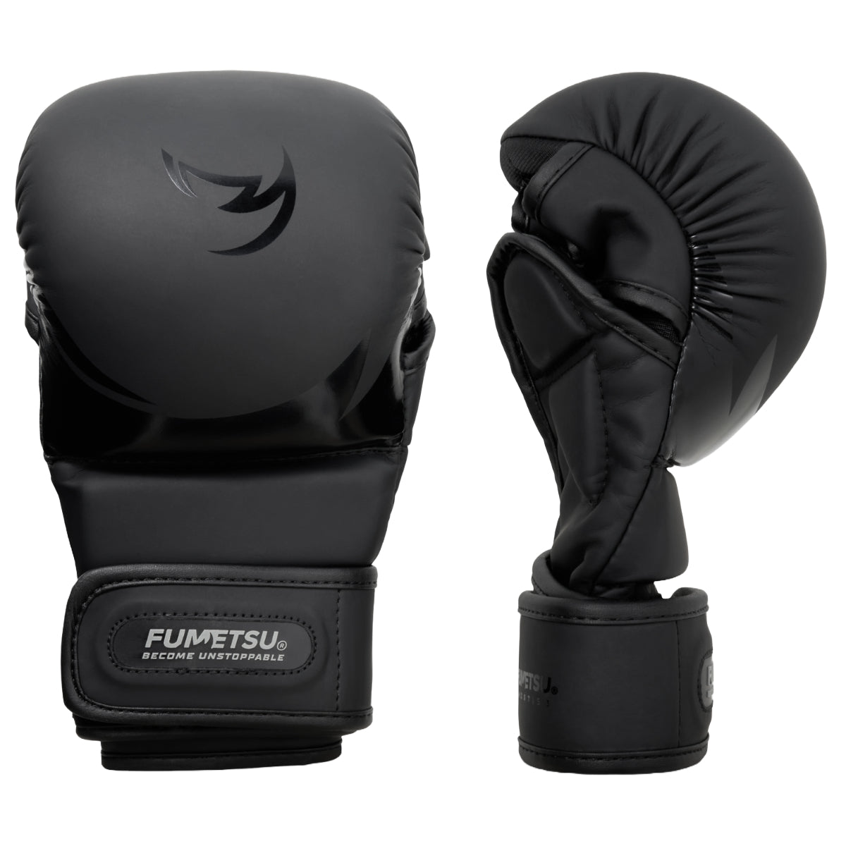 Black/Black Ghost S3 Kids MMA Sparring Gloves - Fumetsu