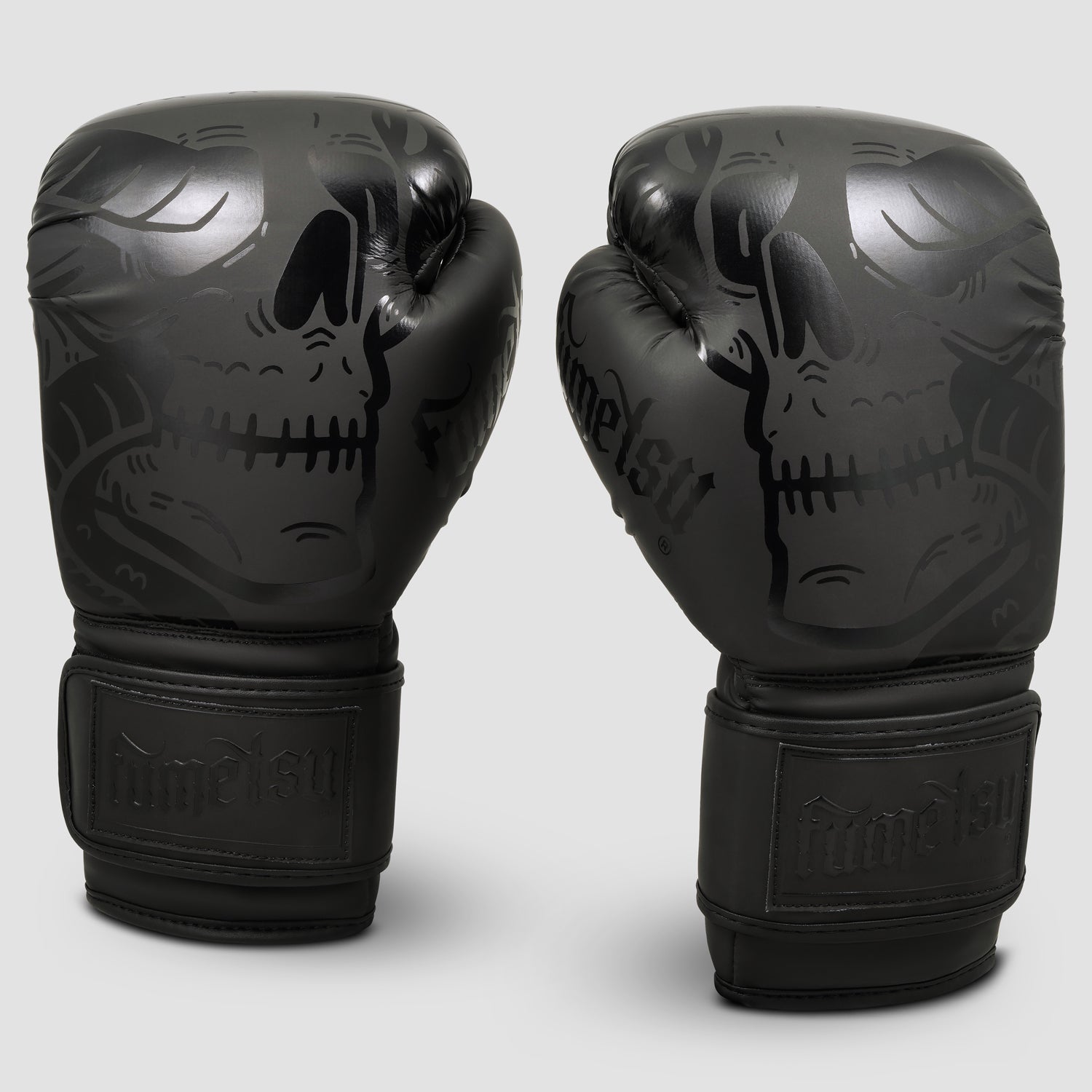 Black/Black Snake Eyes Boxing Gloves - Fumetsu
