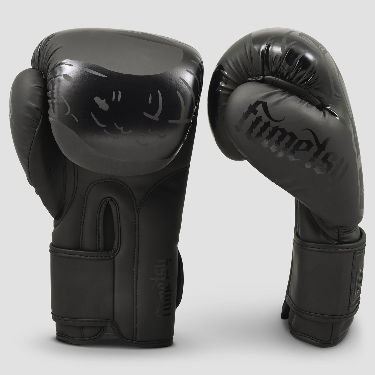 Black/Black Snake Eyes Boxing Gloves - Fumetsu