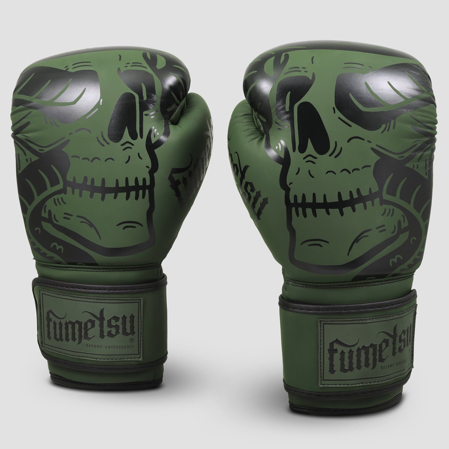 Khaki Snake Eyes Boxing Gloves - Fumetsu