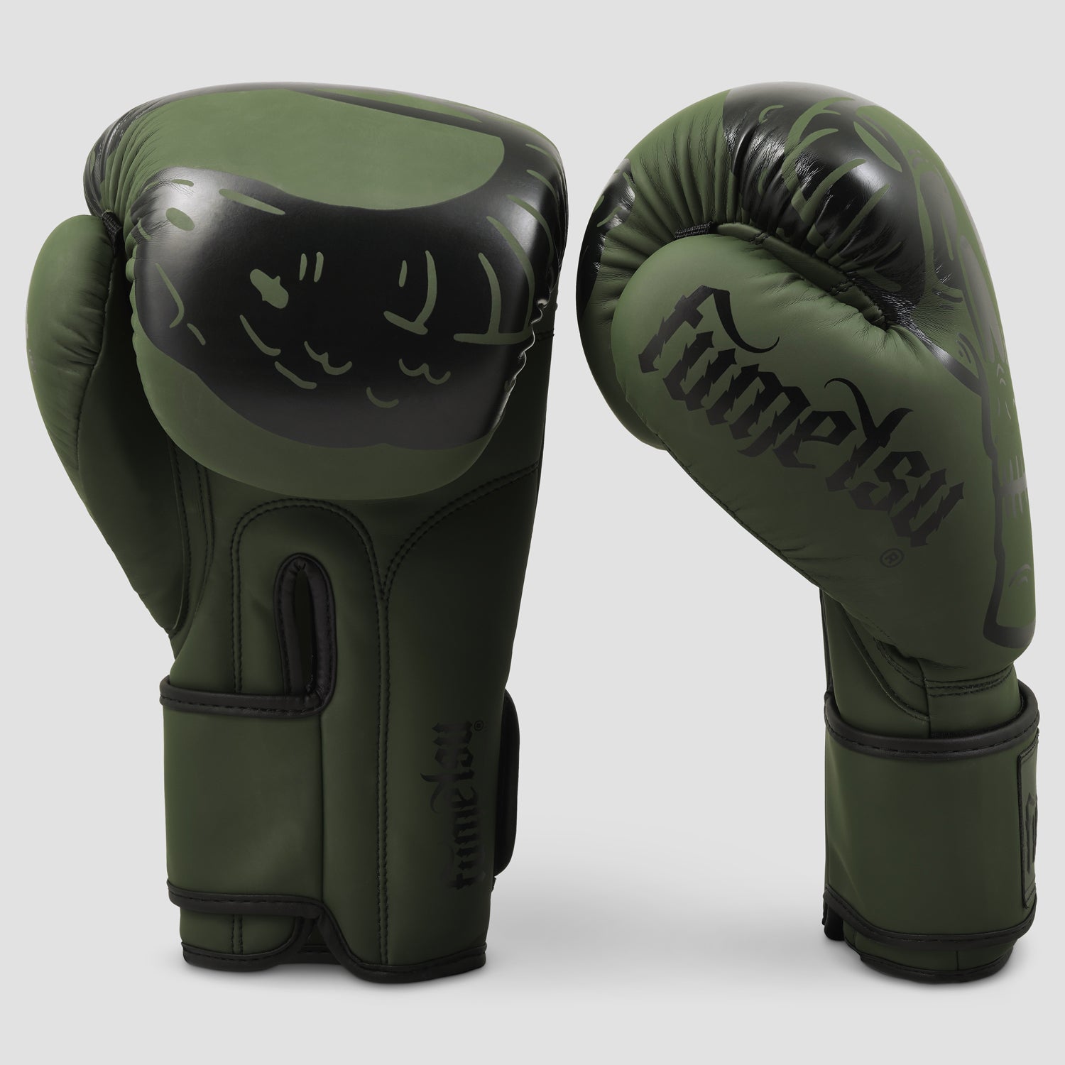 Khaki Snake Eyes Boxing Gloves - Fumetsu