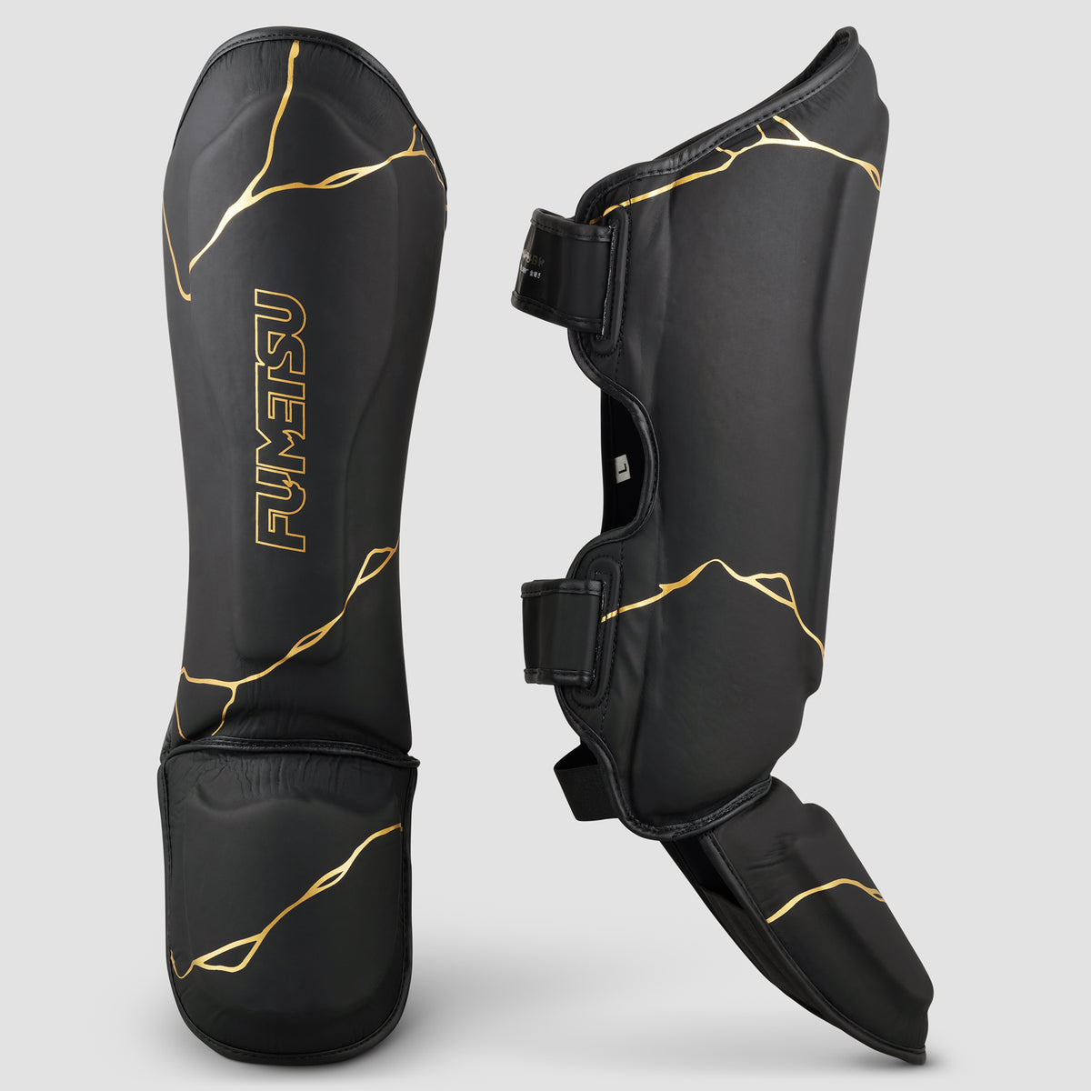 Black/Gold Kintsugi Shin/Instep Guards - Fumetsu