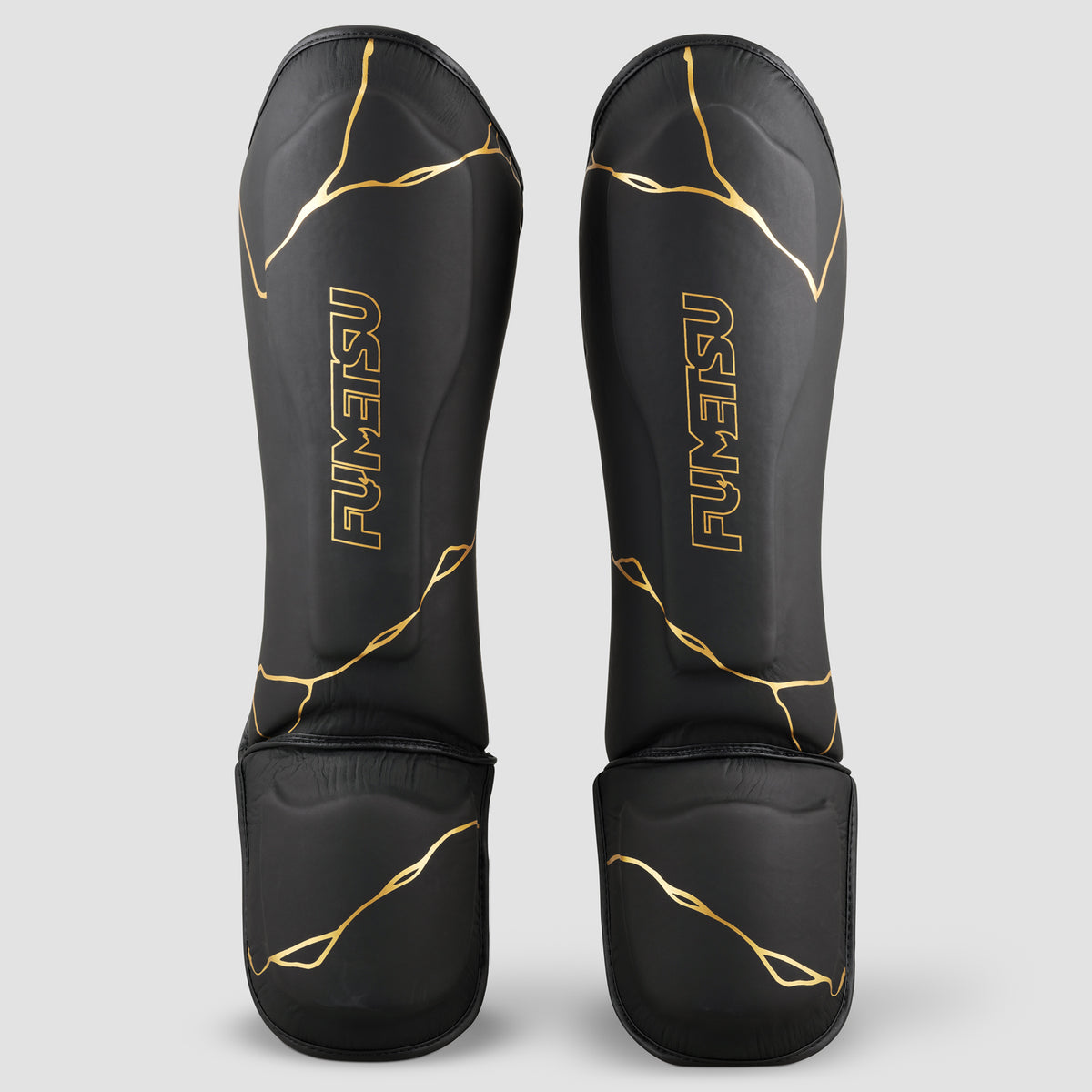 Black/Gold Kintsugi Shin/Instep Guards - Fumetsu