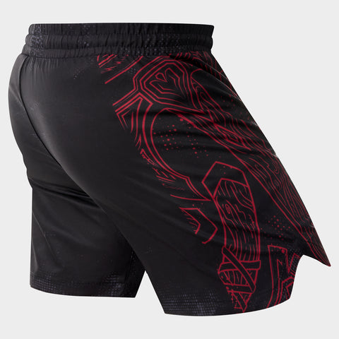 Black/Red Berserker V-Lite Fight Shorts