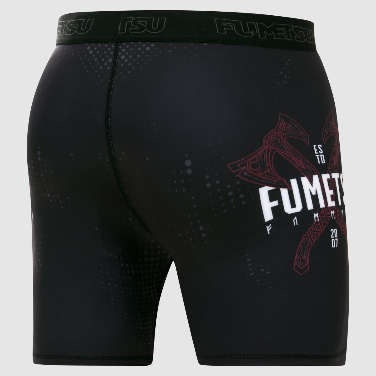 Black/Red Berserker Vale Tudo Shorts - Fumetsu