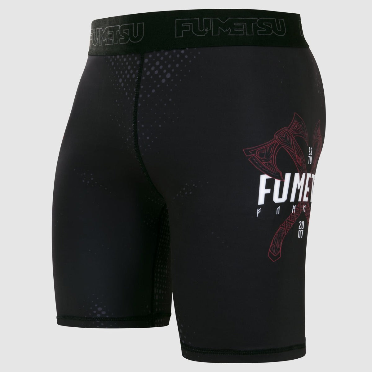 Black/Red Berserker Vale Tudo Shorts - Fumetsu