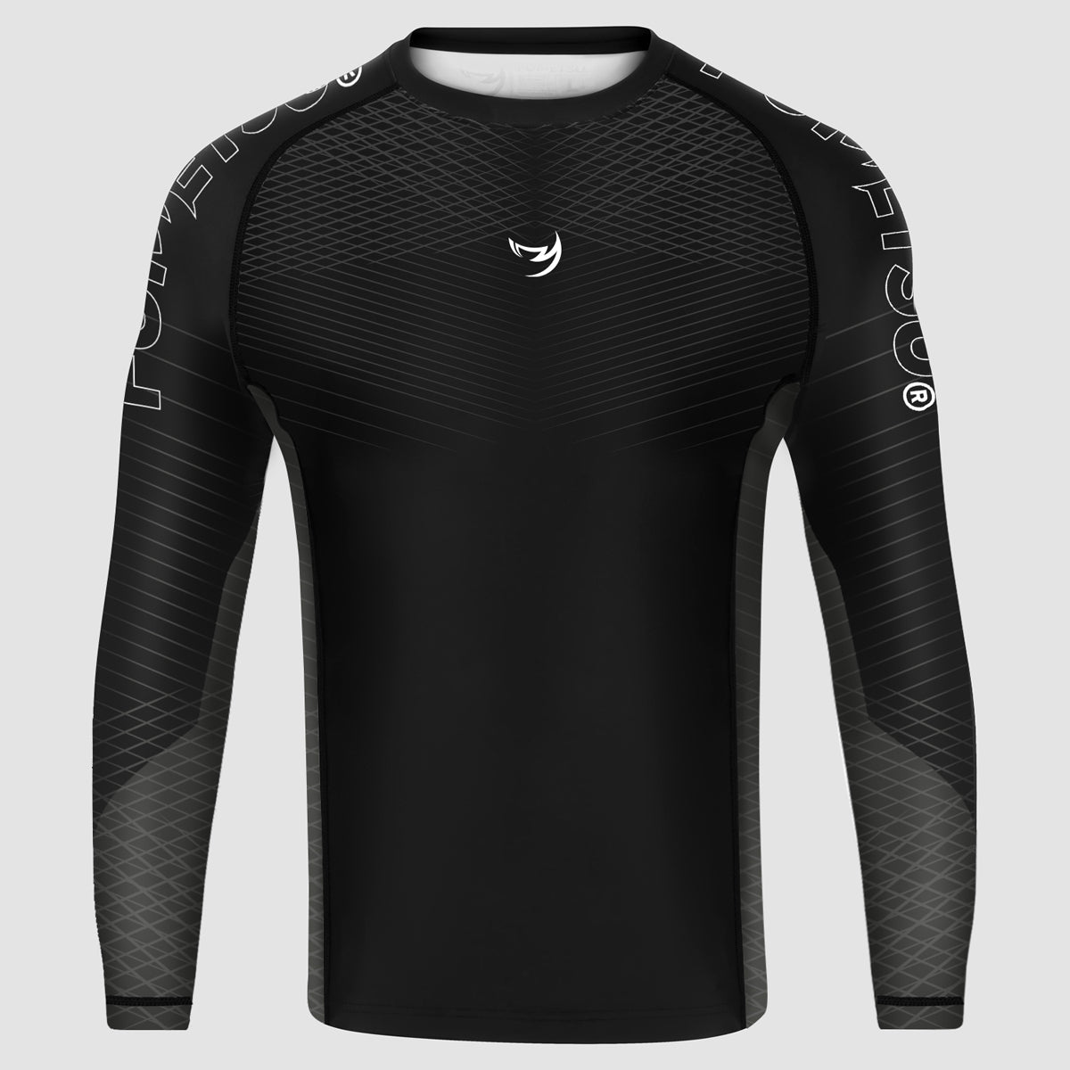 Black/Black Competitor MK2 Long Sleeve Rash Guard - Fumetsu