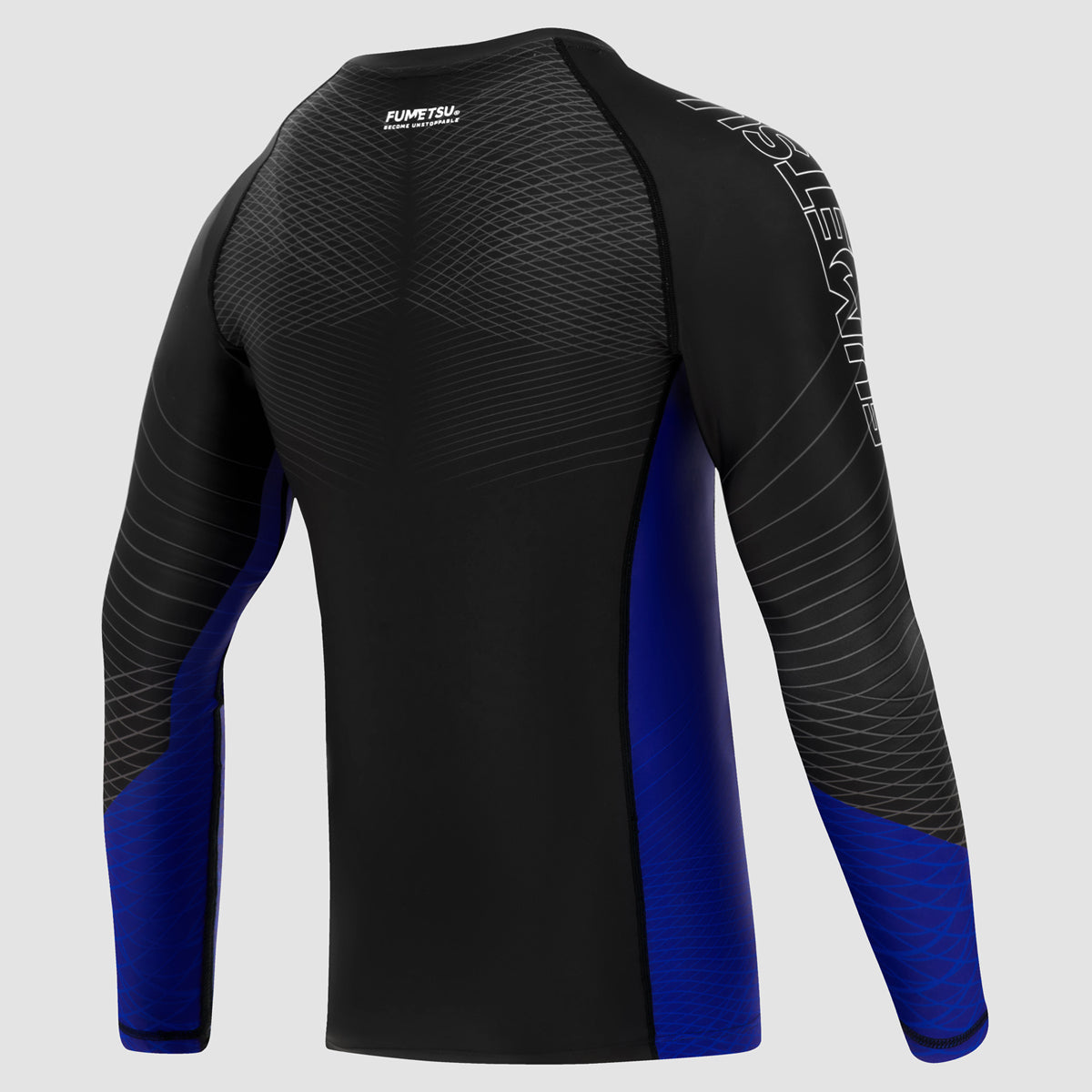 Black/Blue Competitor MK2 Long Sleeve Rash Guard - Fumetsu