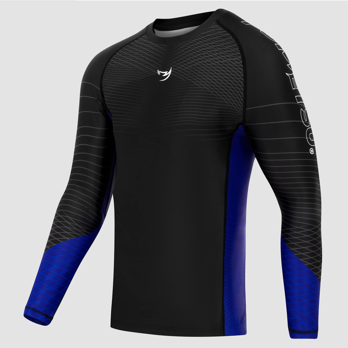 Black/Blue Competitor MK2 Long Sleeve Rash Guard - Fumetsu