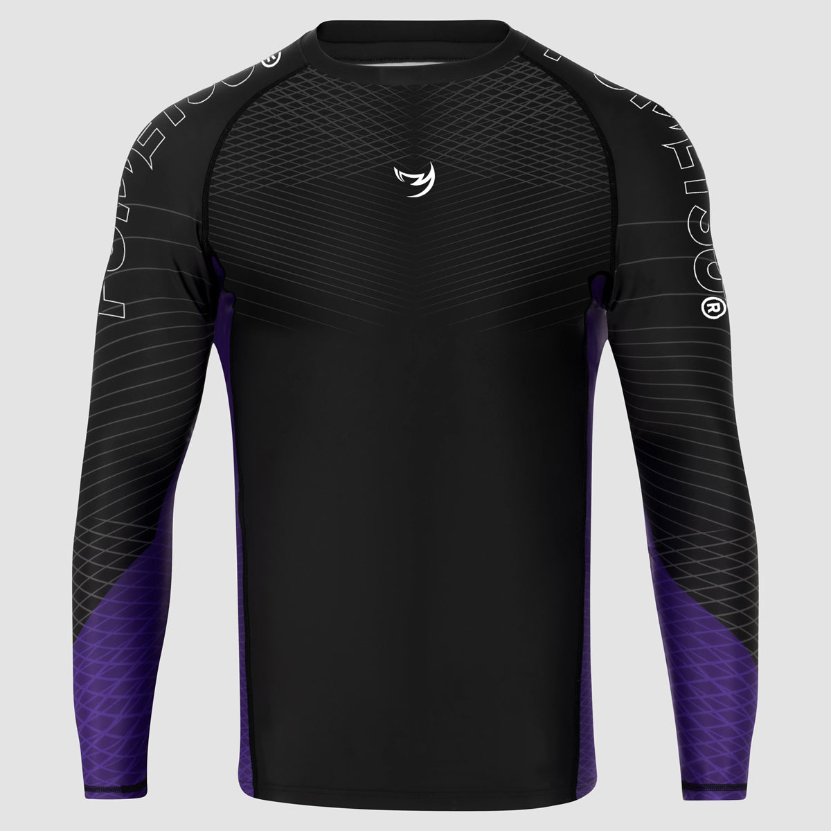 Black/Purple Competitor MK2 Long Sleeve Rash Guard - Fumetsu
