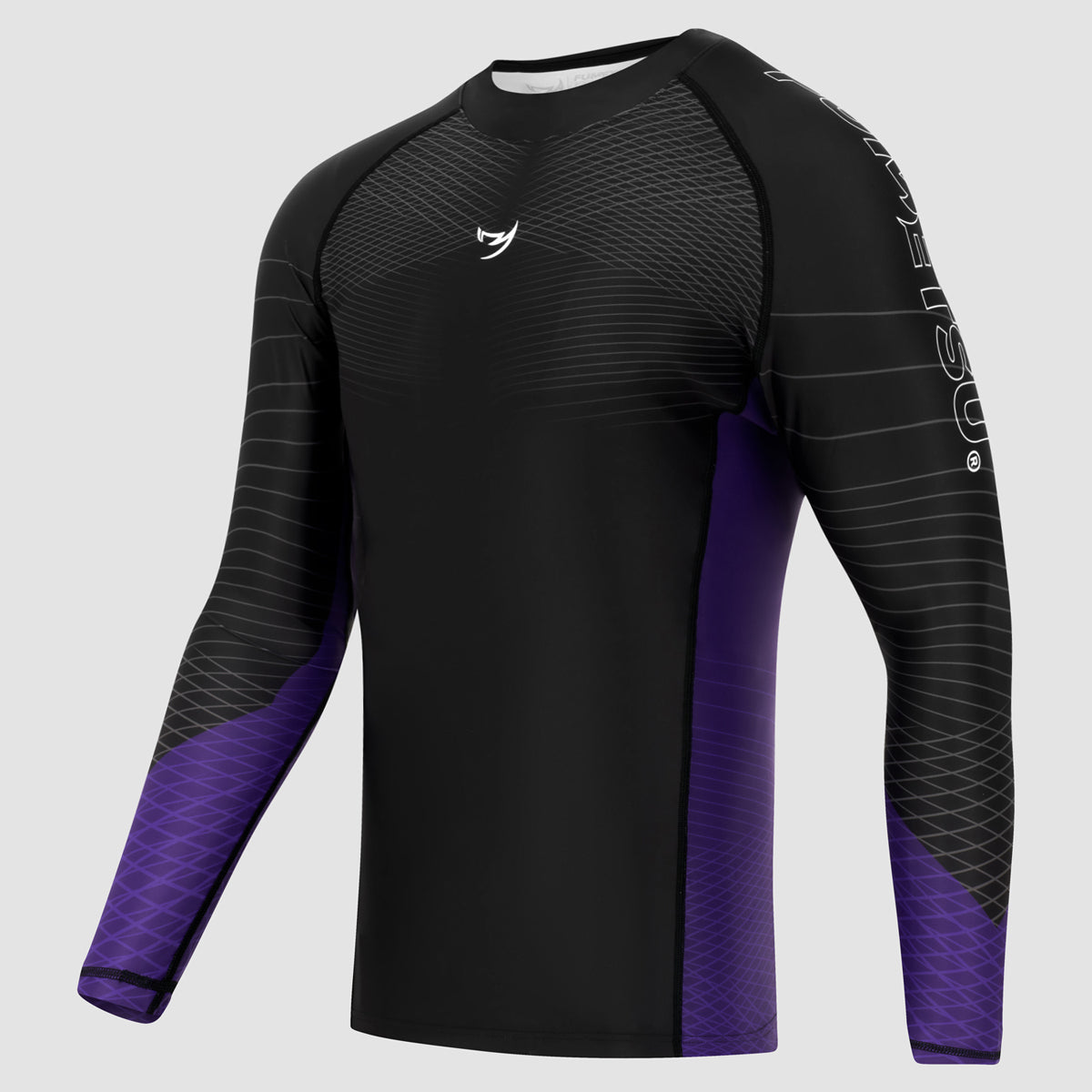 Black/Purple Competitor MK2 Long Sleeve Rash Guard - Fumetsu