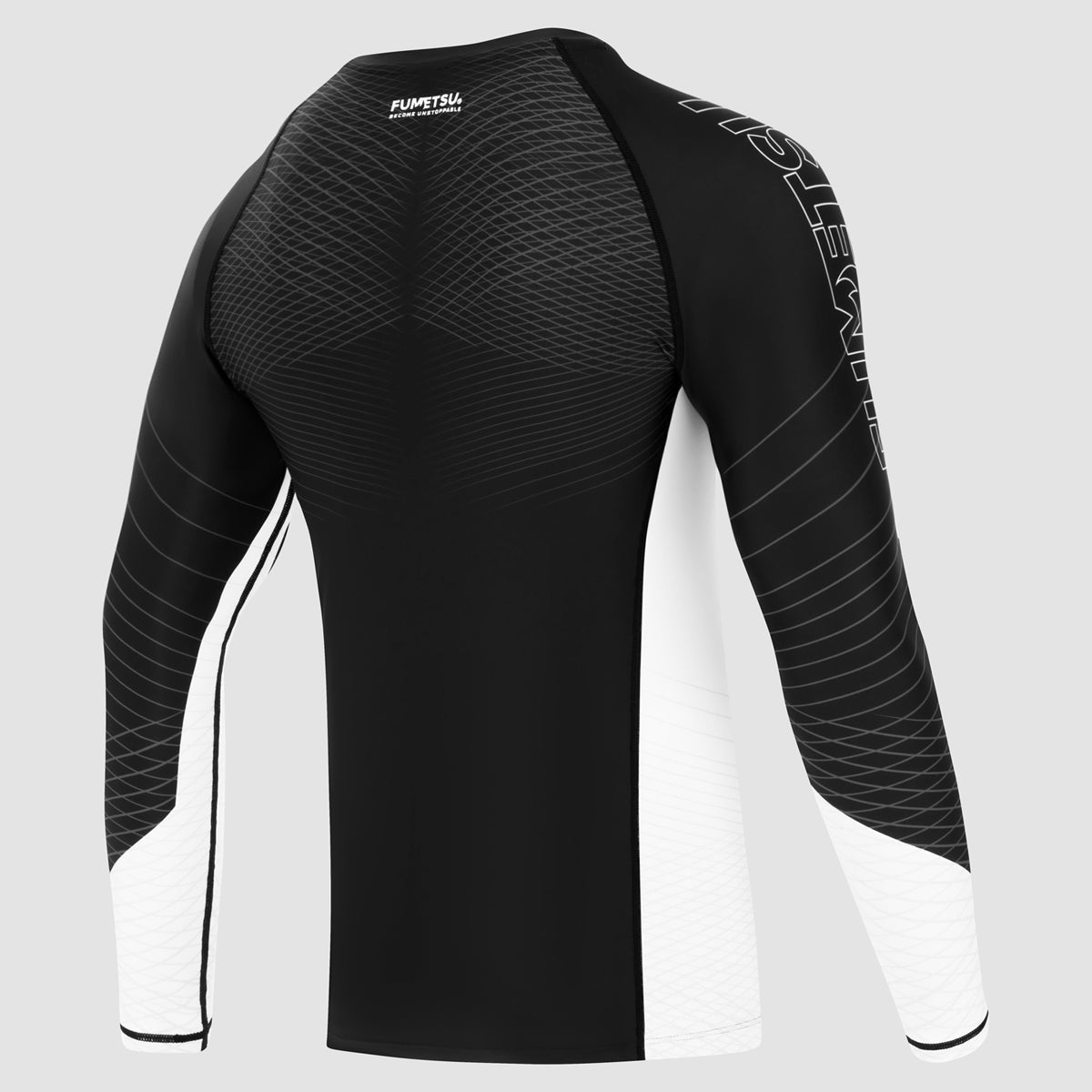 Black/White Competitor MK2 Long Sleeve Rash Guard - Fumetsu