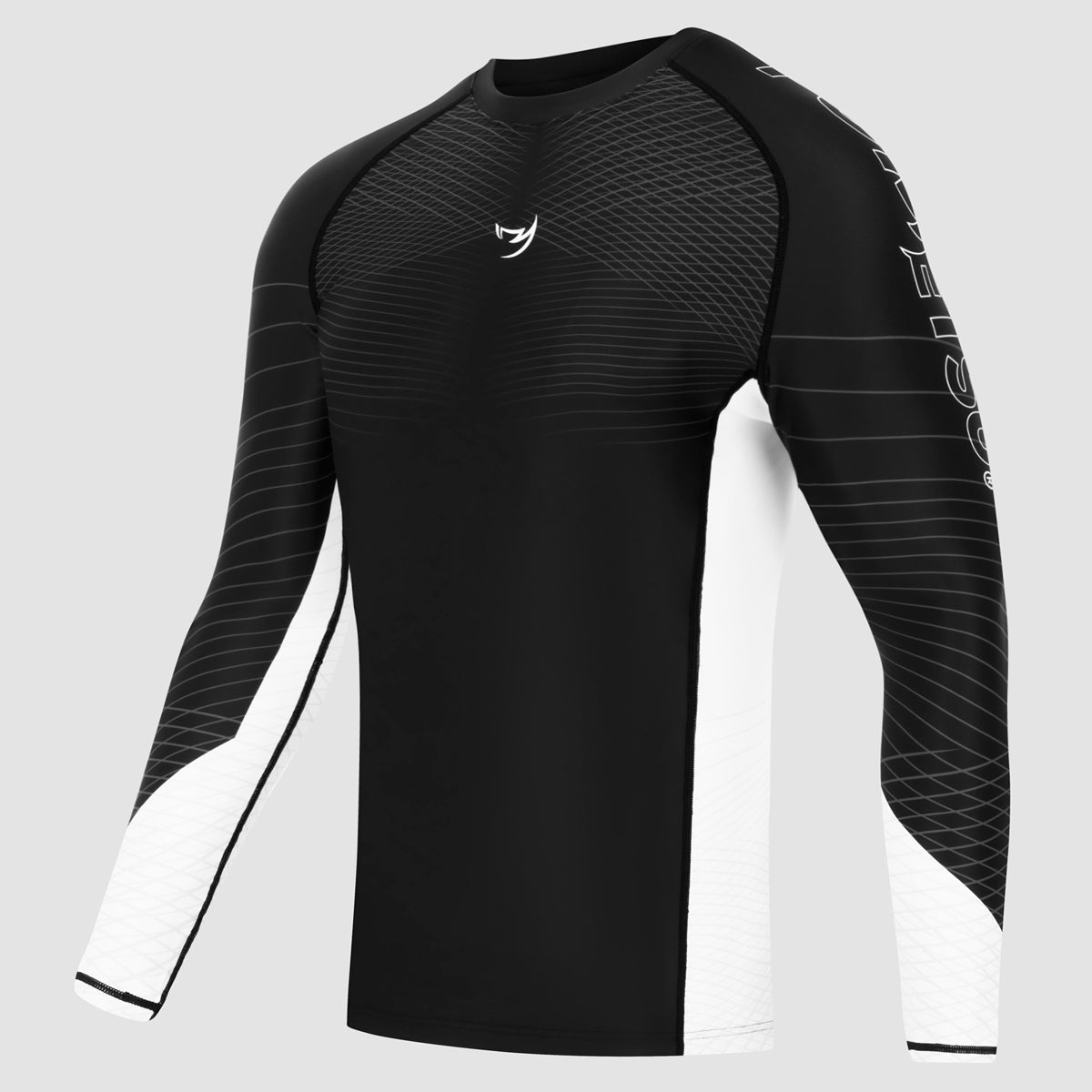 Black/White Competitor MK2 Long Sleeve Rash Guard - Fumetsu