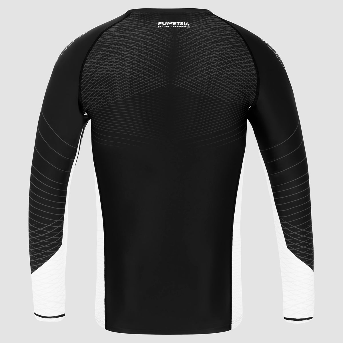 Black/White Competitor MK2 Long Sleeve Rash Guard - Fumetsu