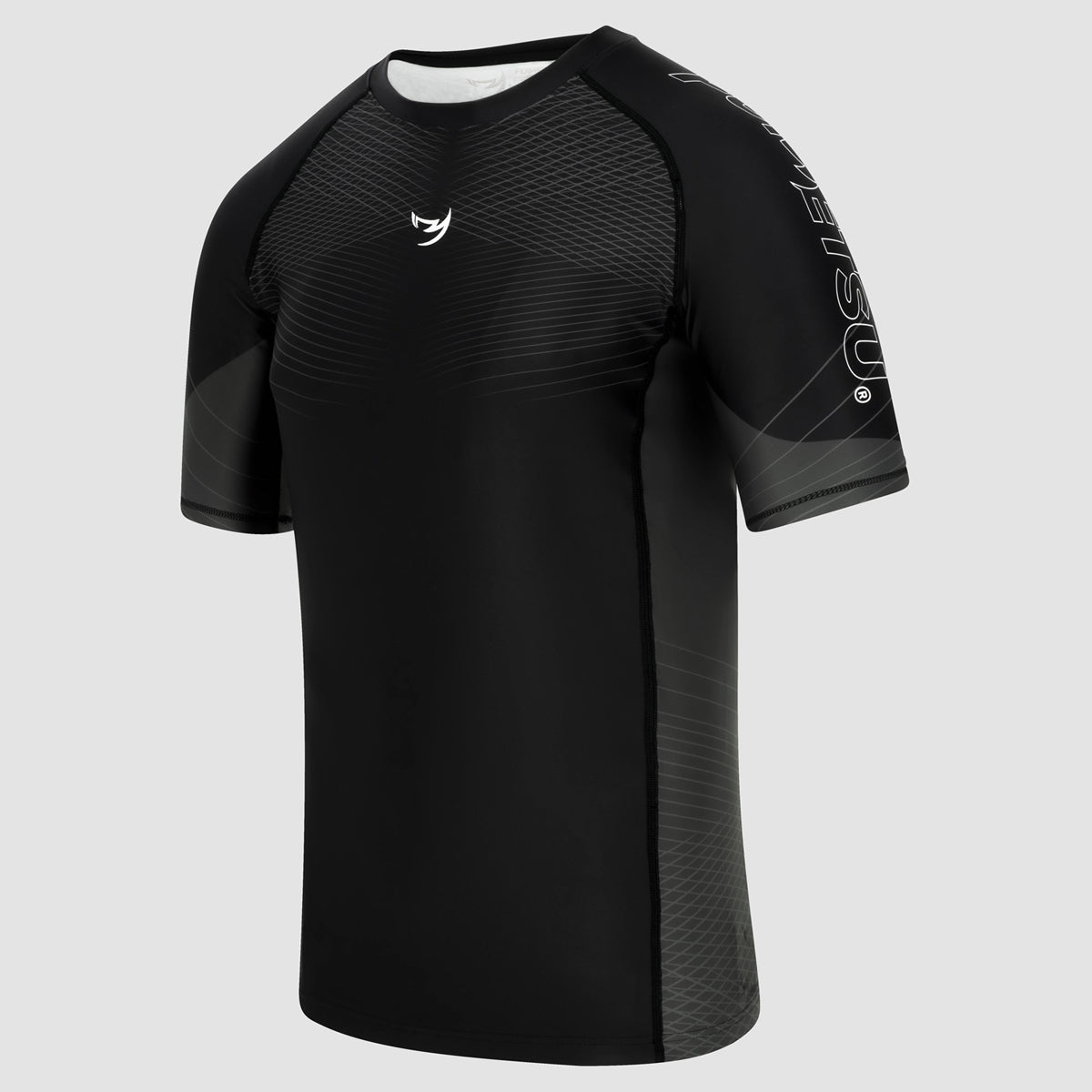 Black/Black Competitor MK2 Short Sleeve Rash Guard - Fumetsu