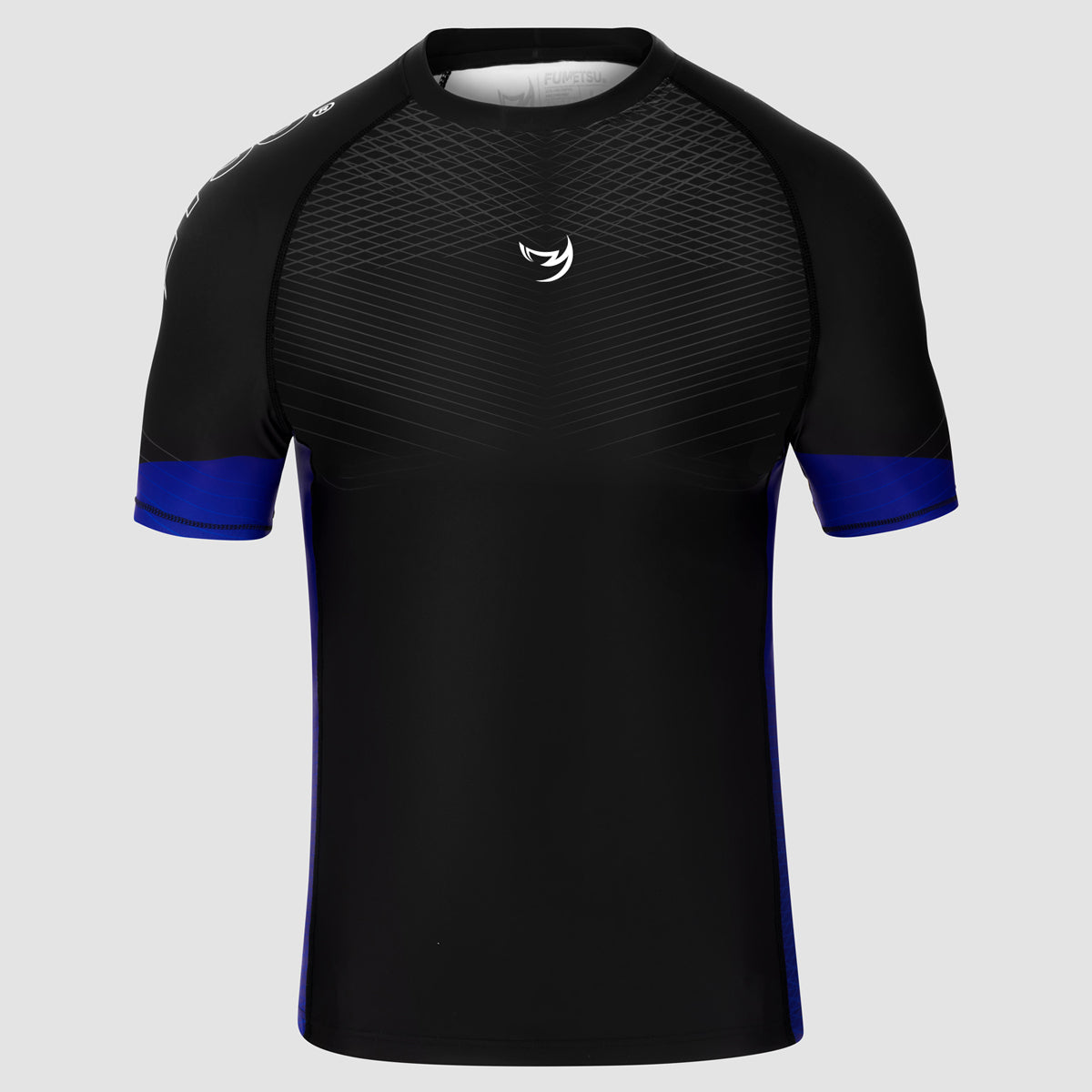 Black/Blue Competitor MK2 Short Sleeve Rash Guard - Fumetsu