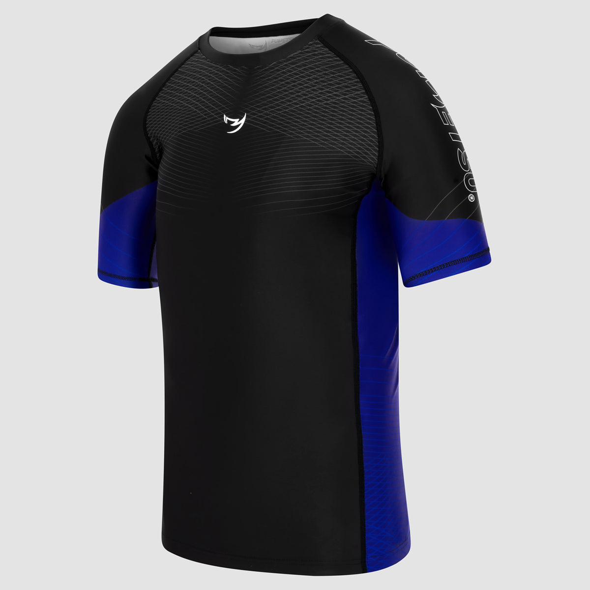 Black/Blue Competitor MK2 Short Sleeve Rash Guard - Fumetsu