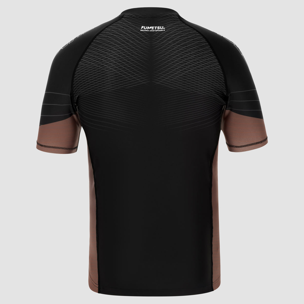 Black/Brown Competitor MK2 Short Sleeve Rash Guard - Fumetsu