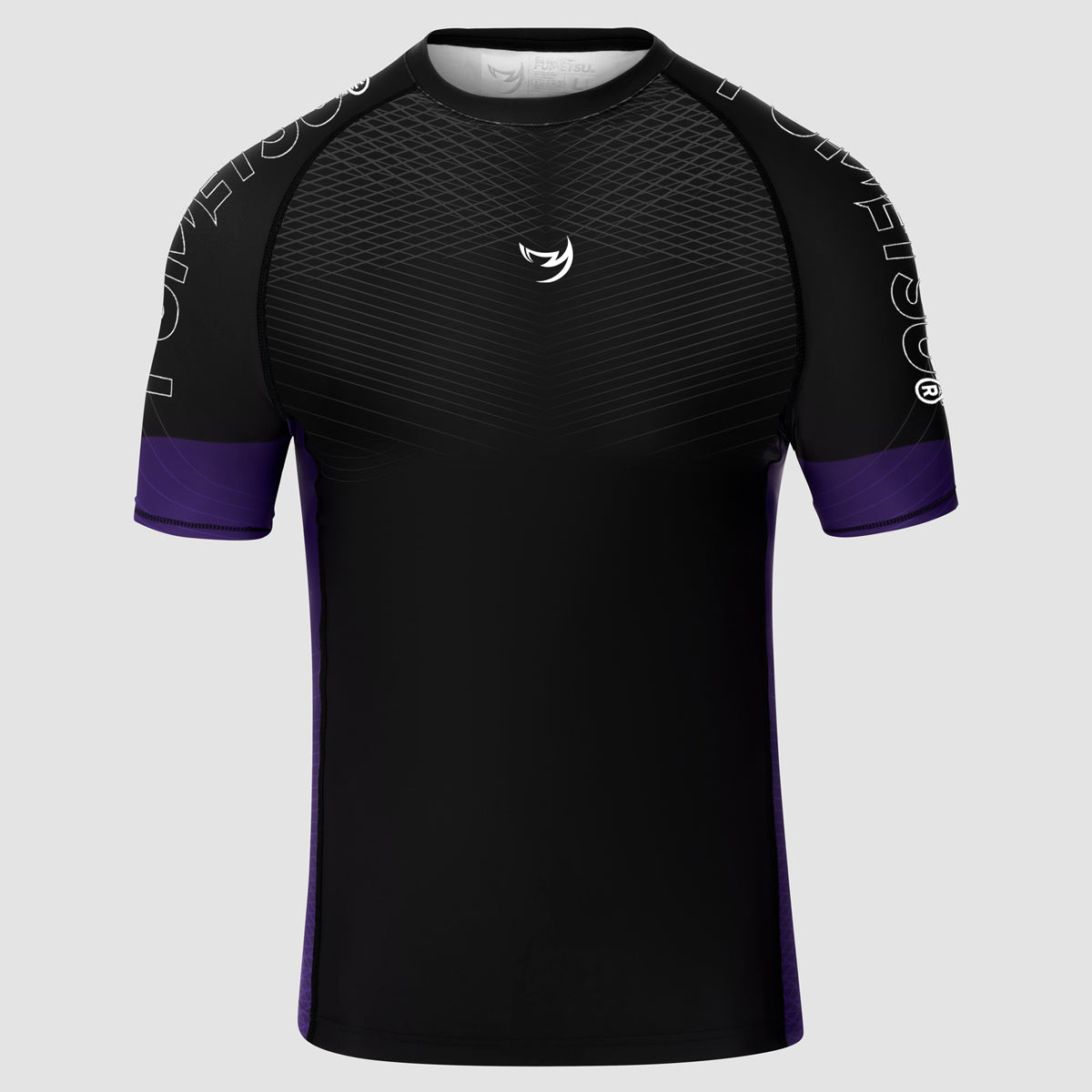 Black/Purple Competitor MK2 Short Sleeve Rash Guard - Fumetsu