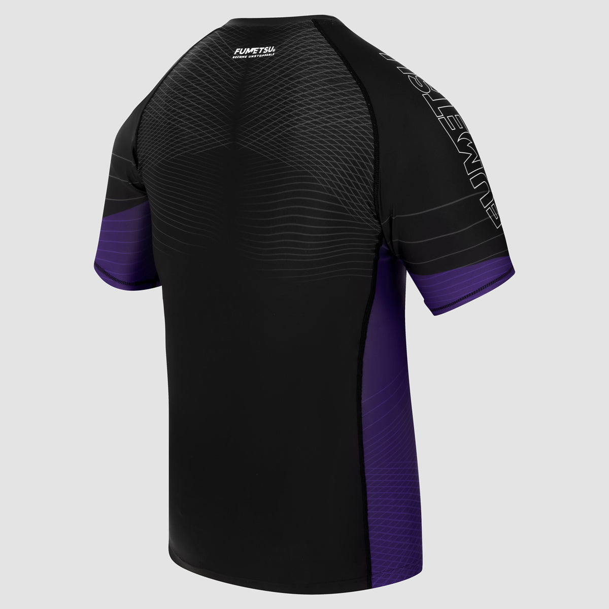 Black/Purple Competitor MK2 Short Sleeve Rash Guard - Fumetsu