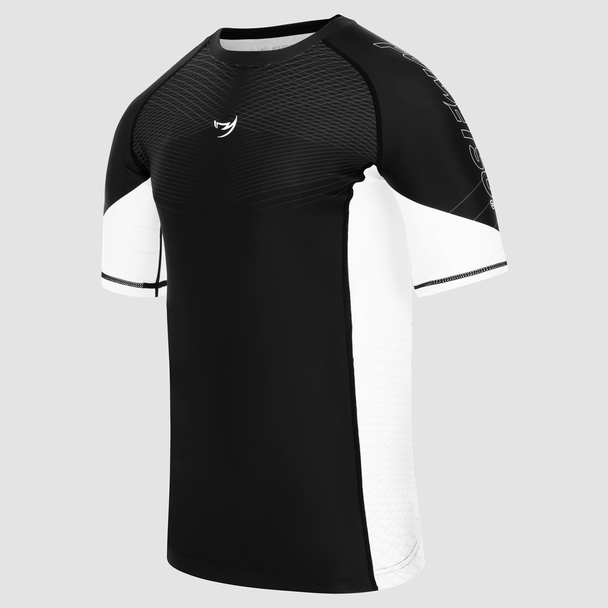 Black/White Competitor MK2 Short Sleeve Rash Guard - Fumetsu