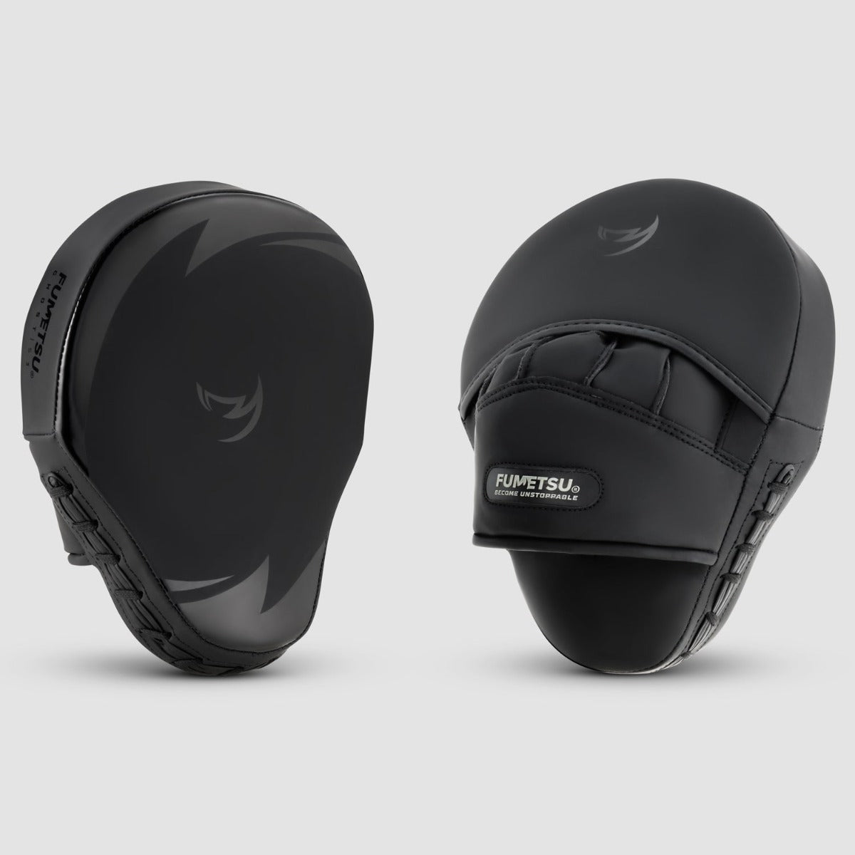 Black/Black Ghost S3 Boxing Focus Mitts - Fumetsu