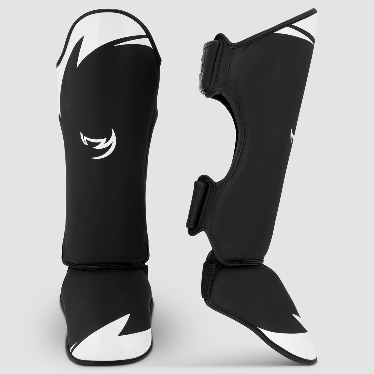 Black/White Ghost S3 Thai Shin Guards - Fumetsu