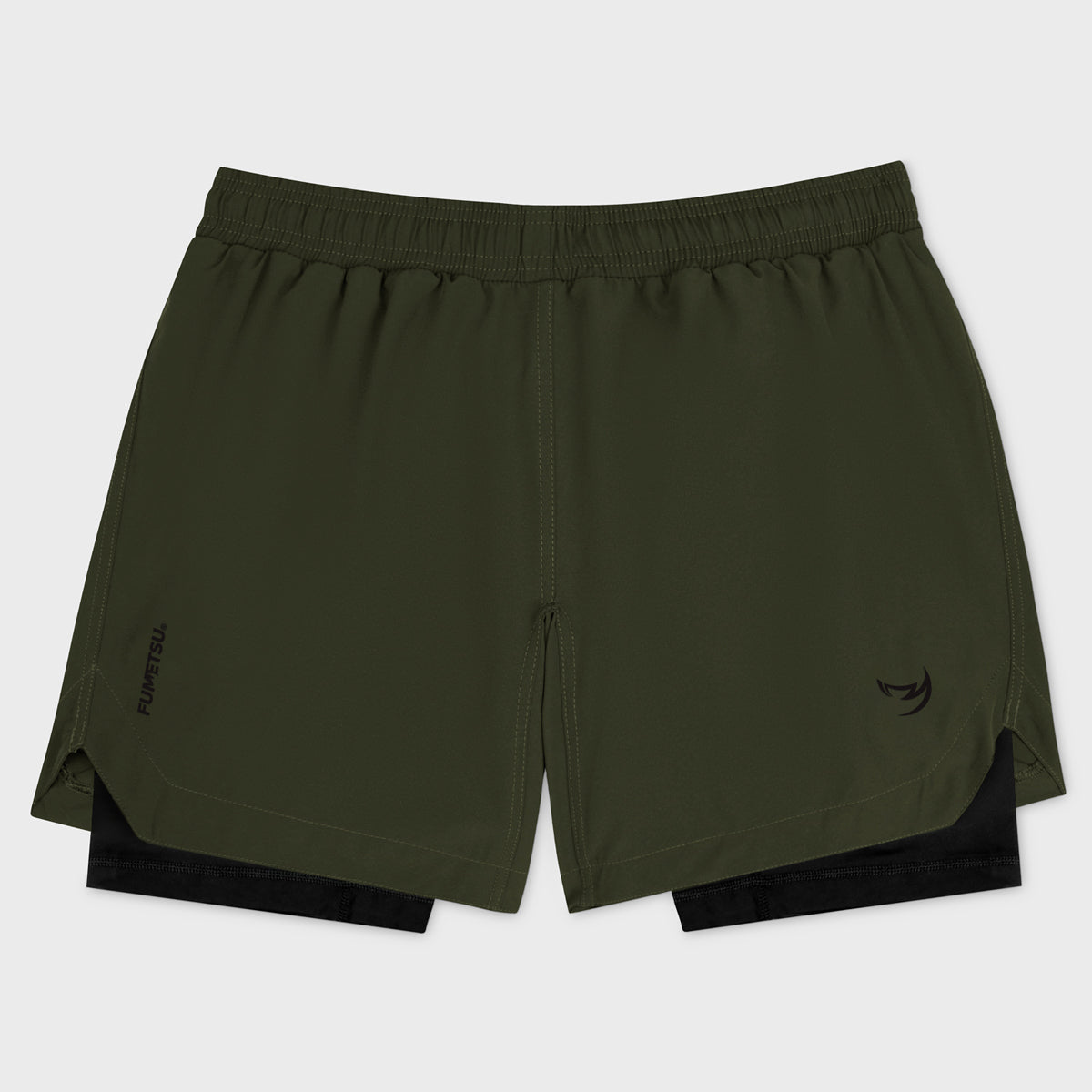 Khaki Origins Dual Layer Shorts - Fumetsu